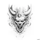 reloj brujula fuego kratos tattoo design idea