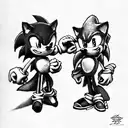 sonic the hedgehog tattoo design idea