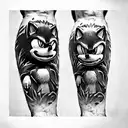 sonic the hedgehog tattoo design idea
