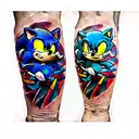 sonic the hedgehog tattoo design idea