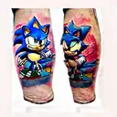 sonic the hedgehog tattoo design idea