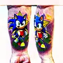 sonic the hedgehog tattoo design idea