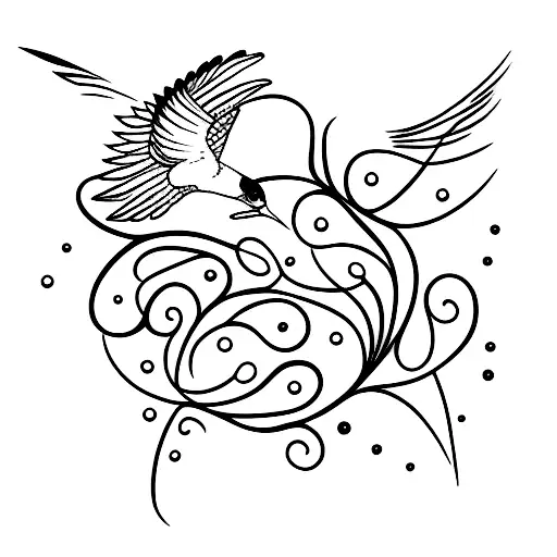 Swallow Bird tattoo design idea