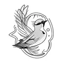Swallow Bird tattoo design idea
