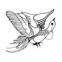 Swallow Bird tattoo design idea