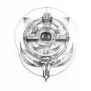 leonardo da vinci  tattoo design idea