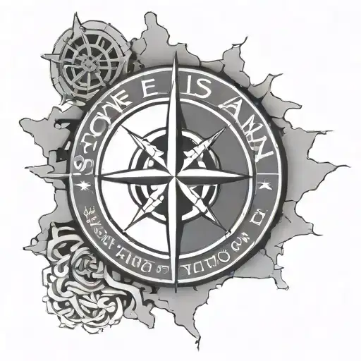 stone island tattoo design idea