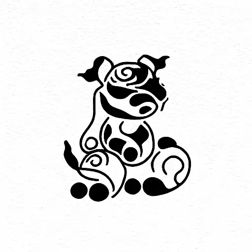 Foo Dog tattoo design idea