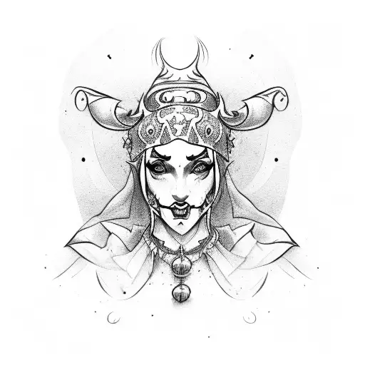 Jester tattoo design idea