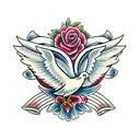 Dove tattoo design idea