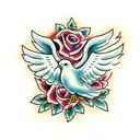 Dove tattoo design idea