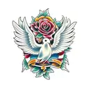 Dove tattoo design idea