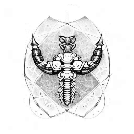 Scorpio Zodiac Sign Temporary Tattoo Sticker set of 6 - Etsy