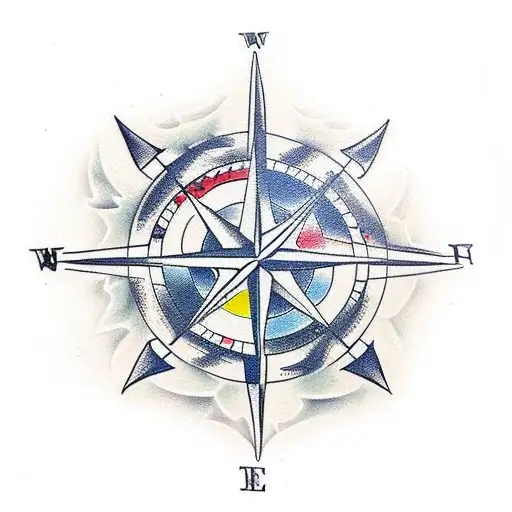 nautical compass tattoo designs