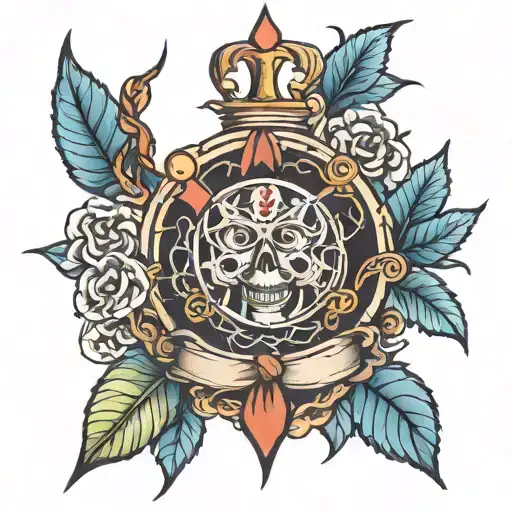 sailor jerry style tattoo design idea