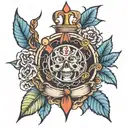 sailor jerry style tattoo design idea