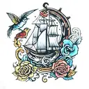 sailor jerry style tattoo design idea
