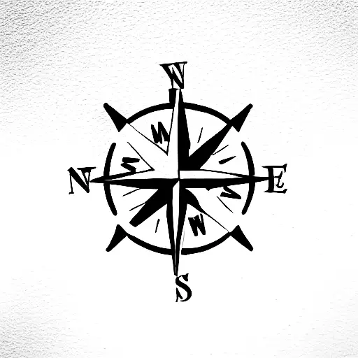 compass 23 tattoo design idea