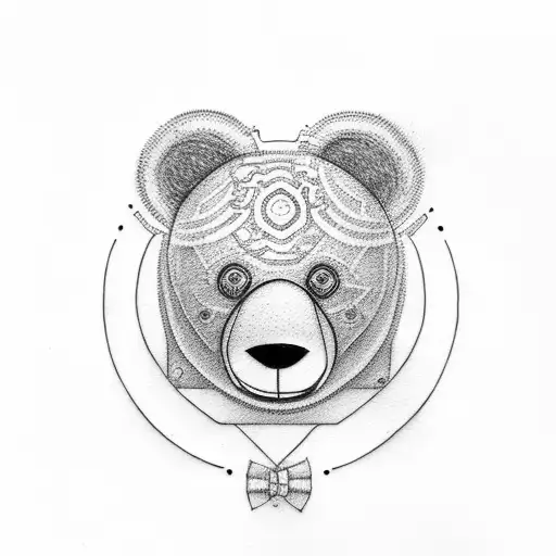 Teddy bear  tattoo design idea