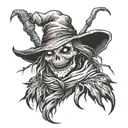 demonic scarecrow tattoo design idea