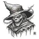 demonic scarecrow tattoo design idea