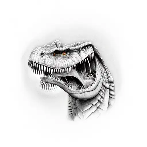 trex tattoo design idea
