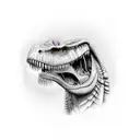 trex tattoo design idea