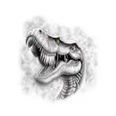 trex tattoo design idea