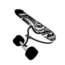 skateboard tattoo design idea