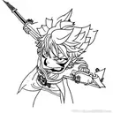 black clover tattoo design idea