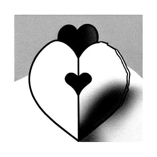 broken Heart tattoo design idea