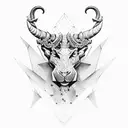 strength tattoo design idea