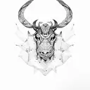 strength tattoo design idea