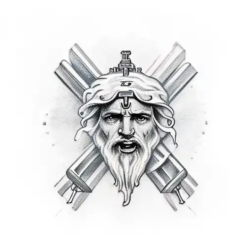 Yahweh always with me tattoo design idea