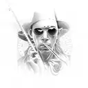 Stevie Ray Vaughan tattoo design idea