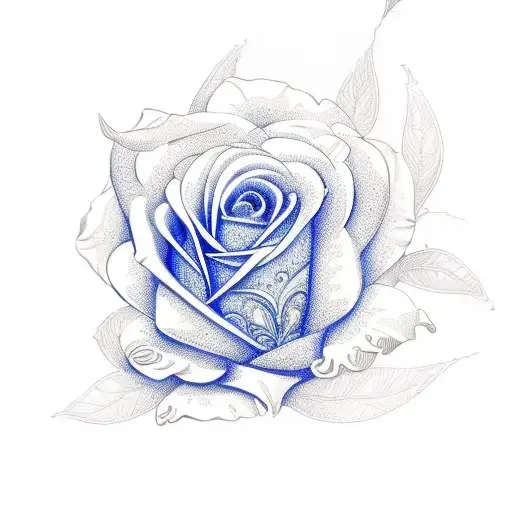baby blue rose tattooTikTok Search