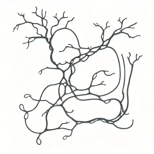 neuron and scuba diving tattoo design idea