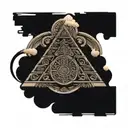 Aztec calendar and pyramid  tattoo design idea