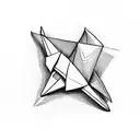 A paper plane folded from a map, with the destination marked on it tattoo design idea