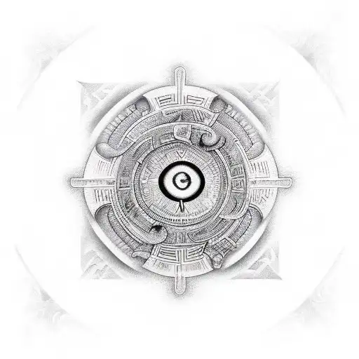 A matuê inspired tattoo design incorporating numerology symbols tattoo design idea