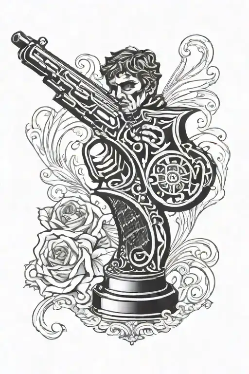 Scarface Trophy   tattoo design idea