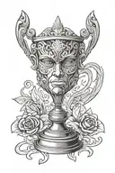 Scarface Trophy   tattoo design idea