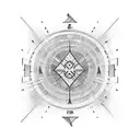 I want a tattoo with the lines that represent the borders of Brazil, Argentina, Chile, Bolivia, Peru and Colombia, but p tattoo design idea