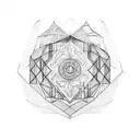 I want a tattoo with the lines that represent the borders of Brazil, Argentina, Chile, Bolivia, Peru and Colombia, but p tattoo design idea