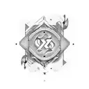 Perfectly imperfect text tattoo design idea