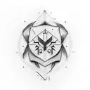 Perfectly imperfect text tattoo design idea