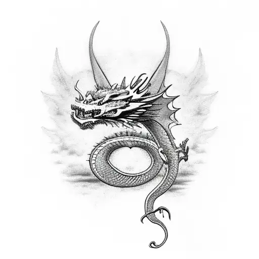 DRAGONLORD PLACIDUSAX tattoo design idea