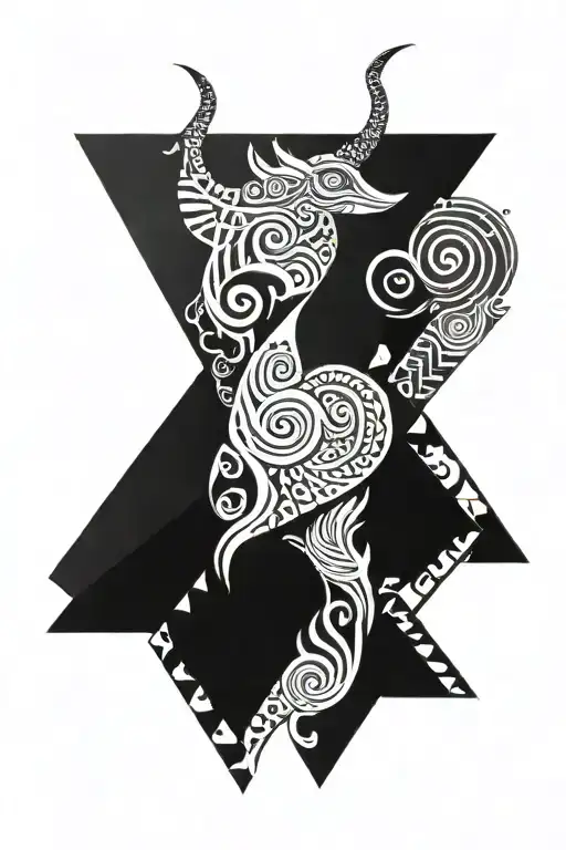 Nordic textures symbolizing the metamorphosis tattoo design idea