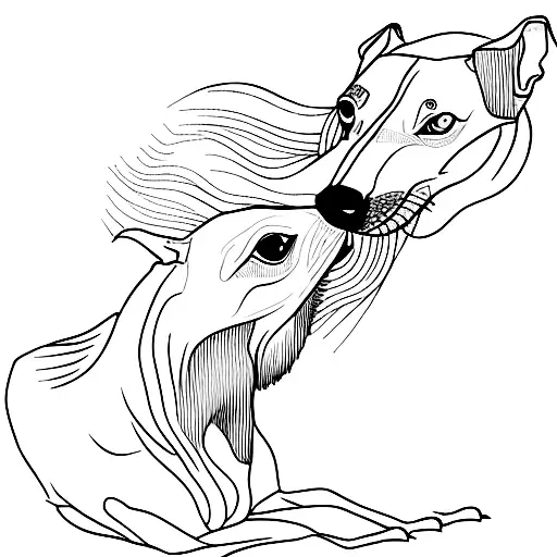 Greyhound tattoo design idea