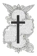 the lords prayer tattoo design idea